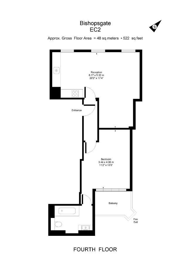 Apartment 4, 48 Bishopsgate By City Living Лондон Екстер'єр фото